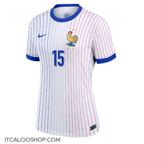 Francia Marcus Thuram #15 Seconda Maglia Femmina Europei 2024 Manica Corta